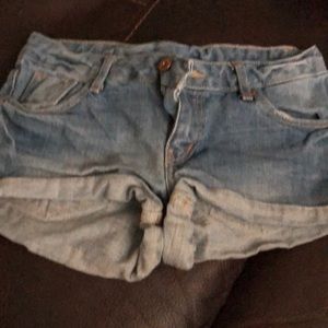 Denim shorts